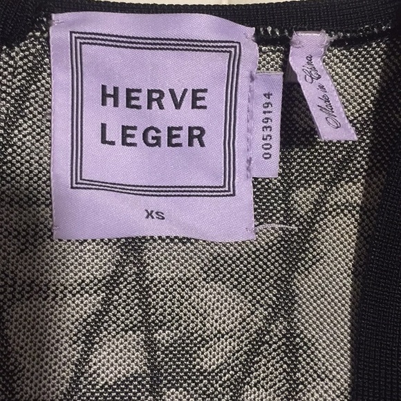 Herve Leger Long Sleeve Rebekuh Dress - Picture 5 of 8